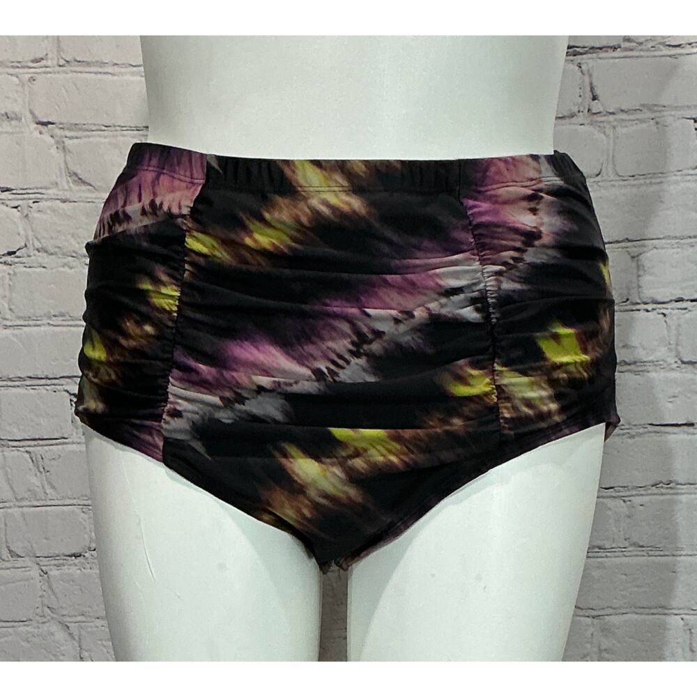 Torrid Women's High-Rise Ruched Swim Bottom (Size 2)
